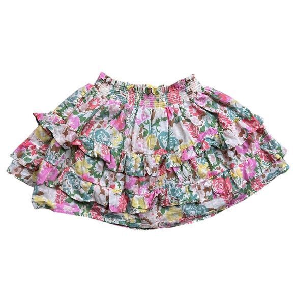 Boden Girls Floral Tiered Skirt Size 8-9 Multicolor Casual Spring - Picture 1 of 9